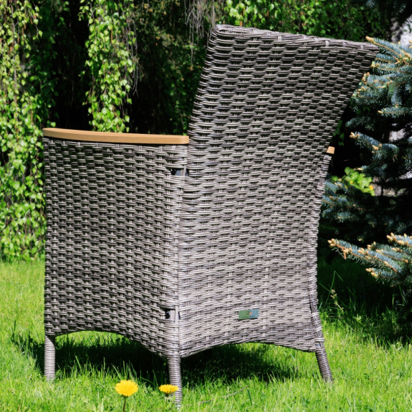 Комплект обеденных кресел Royal Family AMELIA, серые, 2 шт.